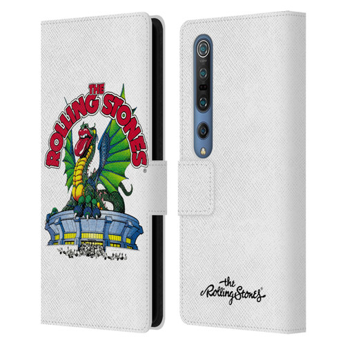 The Rolling Stones Key Art Dragon Leather Book Wallet Case Cover For Xiaomi Mi 10 5G / Mi 10 Pro 5G