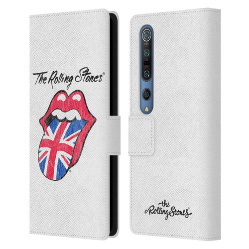 The Rolling Stones Key Art Uk Tongue Leather Book Wallet Case Cover For Xiaomi Mi 10 5G / Mi 10 Pro 5G