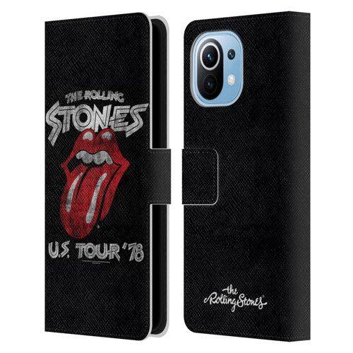 The Rolling Stones Key Art Us Tour 78 Leather Book Wallet Case Cover For Xiaomi Mi 11