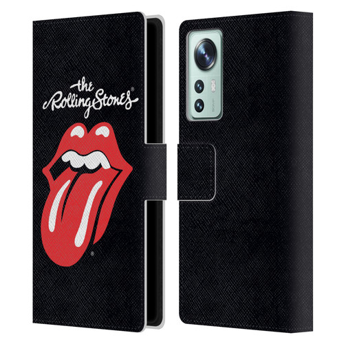 The Rolling Stones Key Art Tongue Classic Leather Book Wallet Case Cover For Xiaomi 12