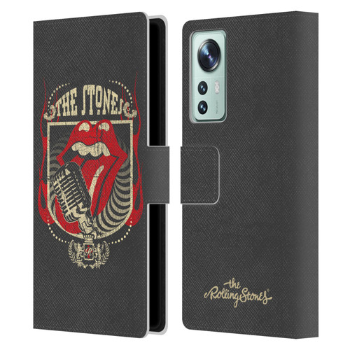 The Rolling Stones Key Art Jumbo Tongue Leather Book Wallet Case Cover For Xiaomi 12