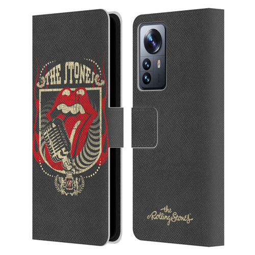 The Rolling Stones Key Art Jumbo Tongue Leather Book Wallet Case Cover For Xiaomi 12 Pro