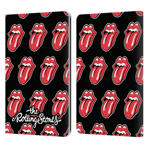 The Rolling Stones Licks Collection Tongue Classic Pattern Leather Book Wallet Case Cover For Amazon Kindle Paperwhite 1 / 2 / 3