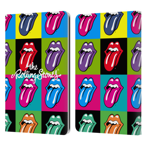 The Rolling Stones Licks Collection Pop Art 1 Leather Book Wallet Case Cover For Amazon Kindle Paperwhite 1 / 2 / 3