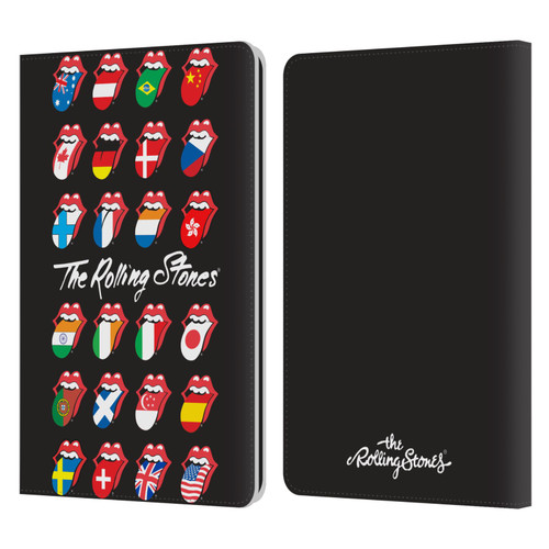 The Rolling Stones Licks Collection Flag Poster Leather Book Wallet Case Cover For Amazon Kindle Paperwhite 1 / 2 / 3