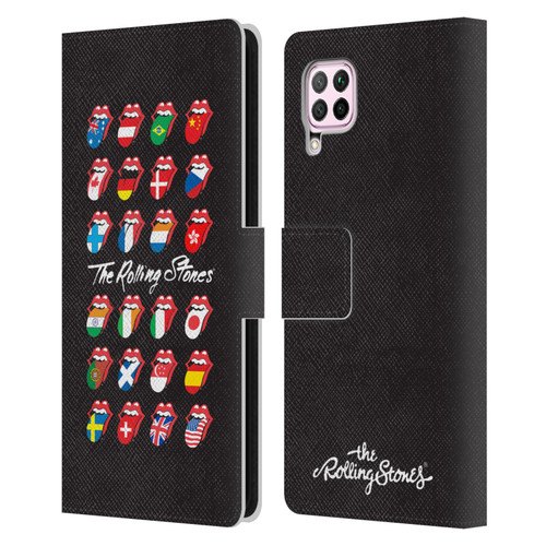 The Rolling Stones Licks Collection Flag Poster Leather Book Wallet Case Cover For Huawei Nova 6 SE / P40 Lite