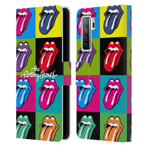 The Rolling Stones Licks Collection Pop Art 1 Leather Book Wallet Case Cover For Huawei Nova 7 SE/P40 Lite 5G