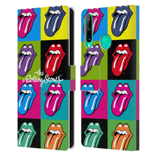 The Rolling Stones Licks Collection Pop Art 1 Leather Book Wallet Case Cover For Huawei P40 lite E