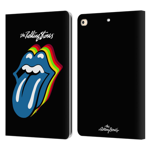 The Rolling Stones Licks Collection Pop Art 2 Leather Book Wallet Case Cover For Apple iPad 9.7 2017 / iPad 9.7 2018