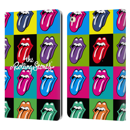 The Rolling Stones Licks Collection Pop Art 1 Leather Book Wallet Case Cover For Apple iPad 9.7 2017 / iPad 9.7 2018