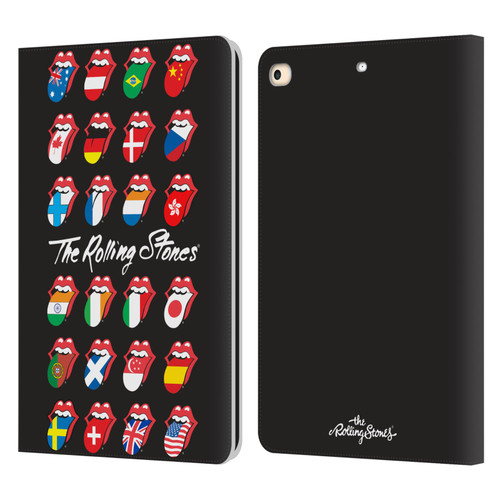 The Rolling Stones Licks Collection Flag Poster Leather Book Wallet Case Cover For Apple iPad 9.7 2017 / iPad 9.7 2018