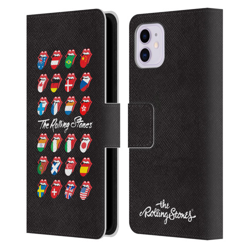 The Rolling Stones Licks Collection Flag Poster Leather Book Wallet Case Cover For Apple iPhone 11