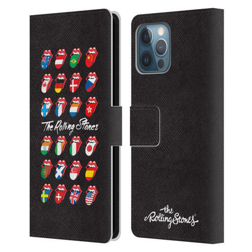 The Rolling Stones Licks Collection Flag Poster Leather Book Wallet Case Cover For Apple iPhone 12 Pro Max