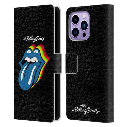 The Rolling Stones Licks Collection Pop Art 2 Leather Book Wallet Case Cover For Apple iPhone 14 Pro Max