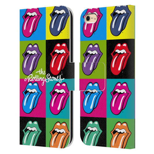 The Rolling Stones Licks Collection Pop Art 1 Leather Book Wallet Case Cover For Apple iPhone 6 / iPhone 6s