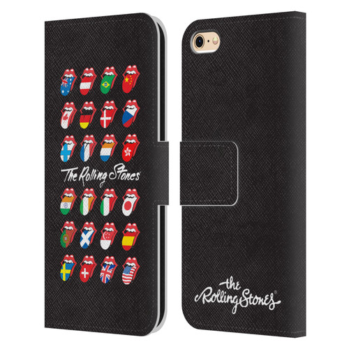 The Rolling Stones Licks Collection Flag Poster Leather Book Wallet Case Cover For Apple iPhone 6 / iPhone 6s