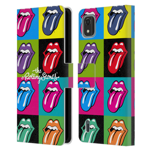 The Rolling Stones Licks Collection Pop Art 1 Leather Book Wallet Case Cover For Nokia C2 2nd Edition