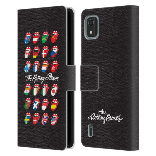 The Rolling Stones Licks Collection Flag Poster Leather Book Wallet Case Cover For Nokia C2 2nd Edition