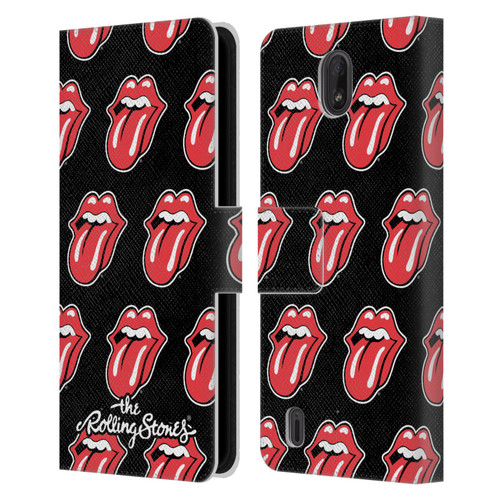 The Rolling Stones Licks Collection Tongue Classic Pattern Leather Book Wallet Case Cover For Nokia C01 Plus/C1 2nd Edition
