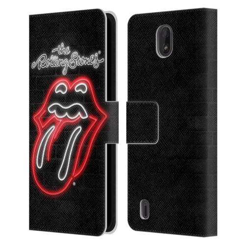 The Rolling Stones Licks Collection Neon Leather Book Wallet Case Cover For Nokia C01 Plus/C1 2nd Edition