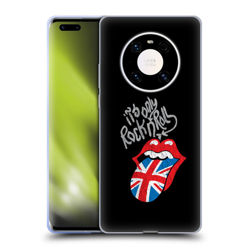The Rolling Stones Albums Only Rock And Roll Distressed Soft Gel Case for Huawei Mate 40 Pro 5G