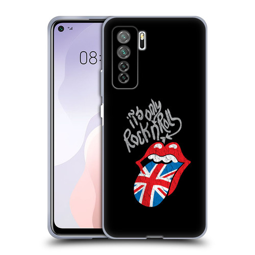 The Rolling Stones Albums Only Rock And Roll Distressed Soft Gel Case for Huawei Nova 7 SE/P40 Lite 5G