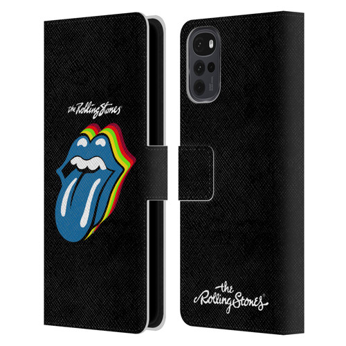 The Rolling Stones Licks Collection Pop Art 2 Leather Book Wallet Case Cover For Motorola Moto G22