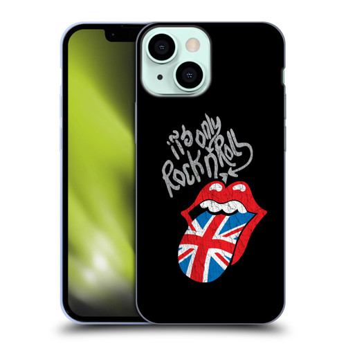 The Rolling Stones Albums Only Rock And Roll Distressed Soft Gel Case for Apple iPhone 13 Mini