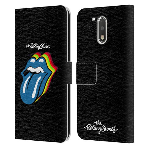 The Rolling Stones Licks Collection Pop Art 2 Leather Book Wallet Case Cover For Motorola Moto G41