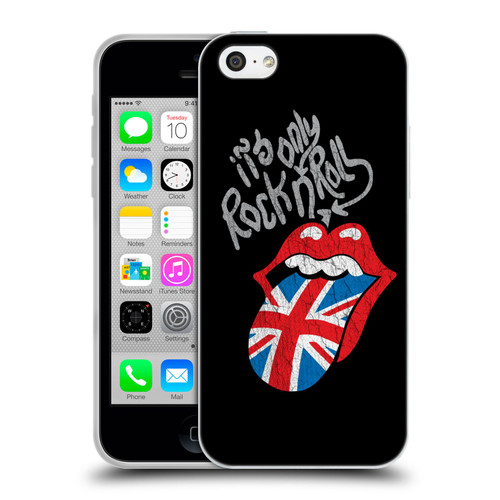 The Rolling Stones Albums Only Rock And Roll Distressed Soft Gel Case for Apple iPhone 5c