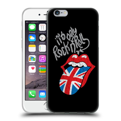 The Rolling Stones Albums Only Rock And Roll Distressed Soft Gel Case for Apple iPhone 6 / iPhone 6s