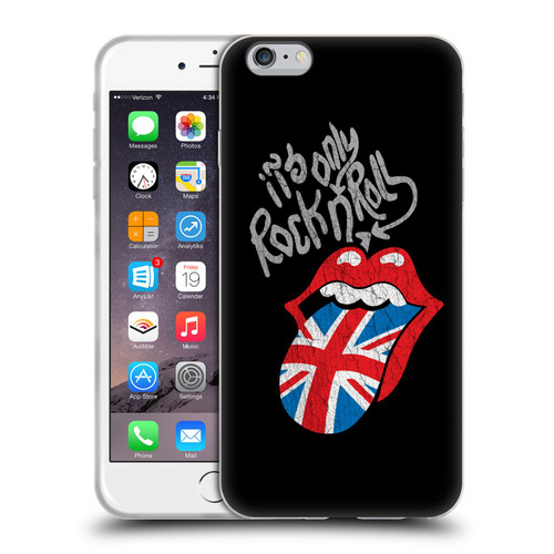 The Rolling Stones Albums Only Rock And Roll Distressed Soft Gel Case for Apple iPhone 6 Plus / iPhone 6s Plus