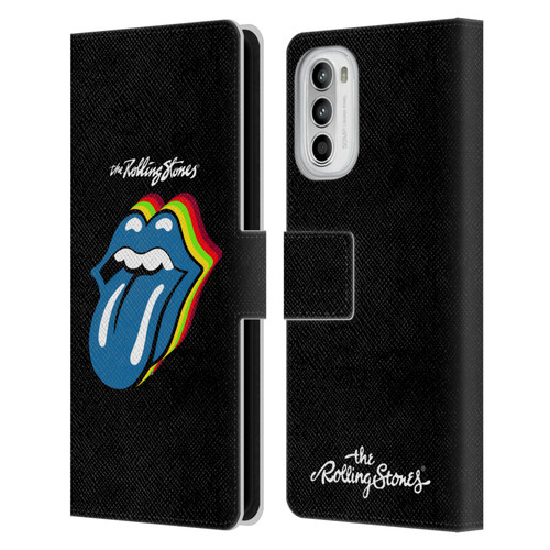 The Rolling Stones Licks Collection Pop Art 2 Leather Book Wallet Case Cover For Motorola Moto G52