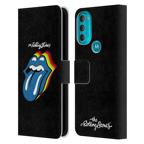 The Rolling Stones Licks Collection Pop Art 2 Leather Book Wallet Case Cover For Motorola Moto G71 5G
