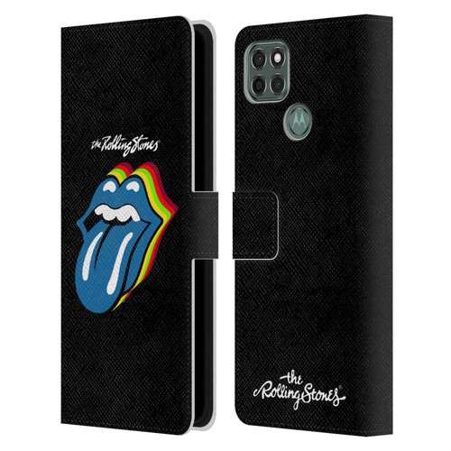 The Rolling Stones Licks Collection Pop Art 2 Leather Book Wallet Case Cover For Motorola Moto G9 Power