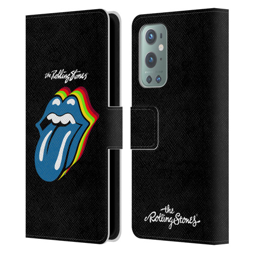 The Rolling Stones Licks Collection Pop Art 2 Leather Book Wallet Case Cover For OnePlus 9