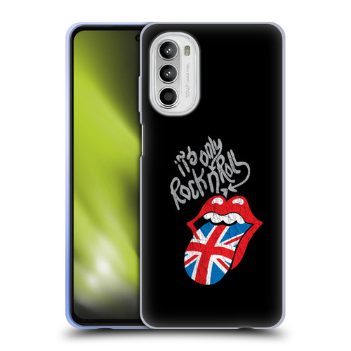 The Rolling Stones Albums Only Rock And Roll Distressed Soft Gel Case for Motorola Moto G52