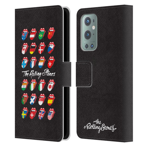 The Rolling Stones Licks Collection Flag Poster Leather Book Wallet Case Cover For OnePlus 9