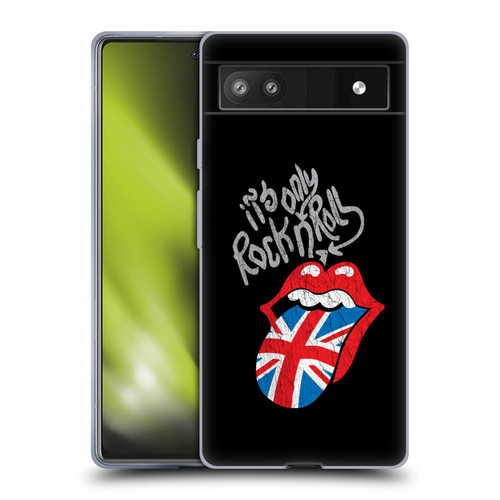 The Rolling Stones Albums Only Rock And Roll Distressed Soft Gel Case for Google Pixel 6a