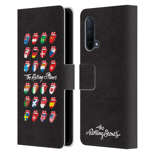The Rolling Stones Licks Collection Flag Poster Leather Book Wallet Case Cover For OnePlus Nord CE 5G