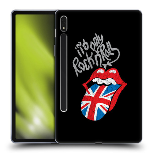 The Rolling Stones Albums Only Rock And Roll Distressed Soft Gel Case for Samsung Galaxy Tab S8
