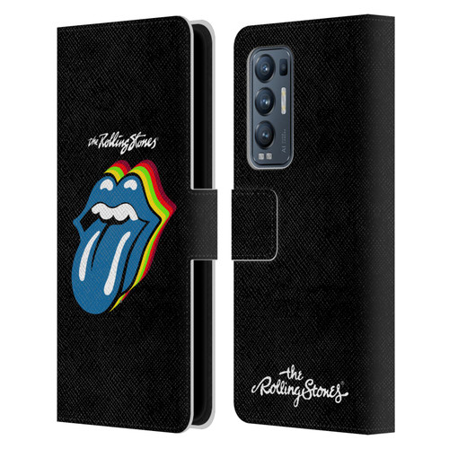 The Rolling Stones Licks Collection Pop Art 2 Leather Book Wallet Case Cover For OPPO Find X3 Neo / Reno5 Pro+ 5G