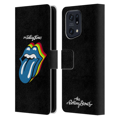 The Rolling Stones Licks Collection Pop Art 2 Leather Book Wallet Case Cover For OPPO Find X5 Pro
