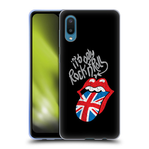 The Rolling Stones Albums Only Rock And Roll Distressed Soft Gel Case for Samsung Galaxy A02/M02 (2021)