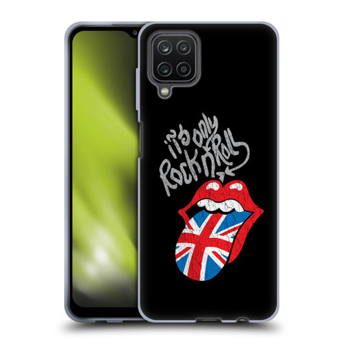The Rolling Stones Albums Only Rock And Roll Distressed Soft Gel Case for Samsung Galaxy A12 (2020)