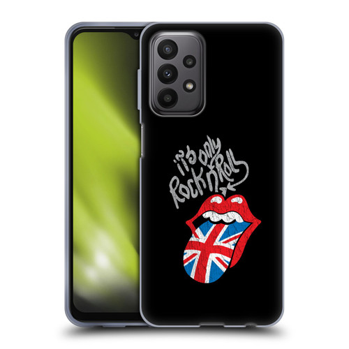 The Rolling Stones Albums Only Rock And Roll Distressed Soft Gel Case for Samsung Galaxy A23 / 5G (2022)