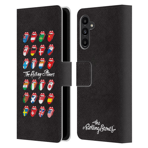 The Rolling Stones Licks Collection Flag Poster Leather Book Wallet Case Cover For Samsung Galaxy A13 5G (2021)