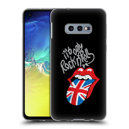 The Rolling Stones Albums Only Rock And Roll Distressed Soft Gel Case for Samsung Galaxy S10e
