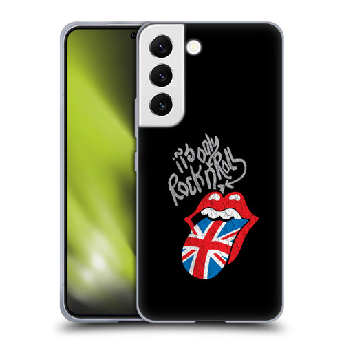 The Rolling Stones Albums Only Rock And Roll Distressed Soft Gel Case for Samsung Galaxy S22 5G