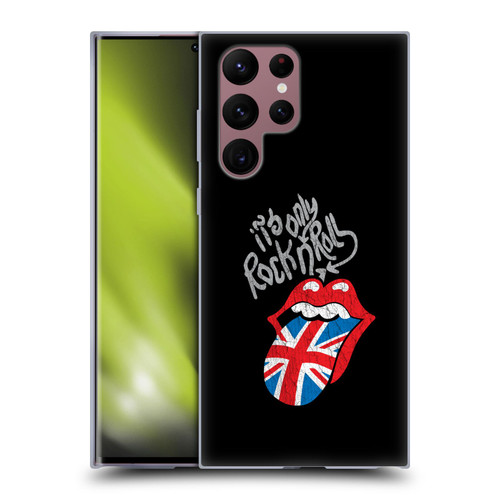The Rolling Stones Albums Only Rock And Roll Distressed Soft Gel Case for Samsung Galaxy S22 Ultra 5G
